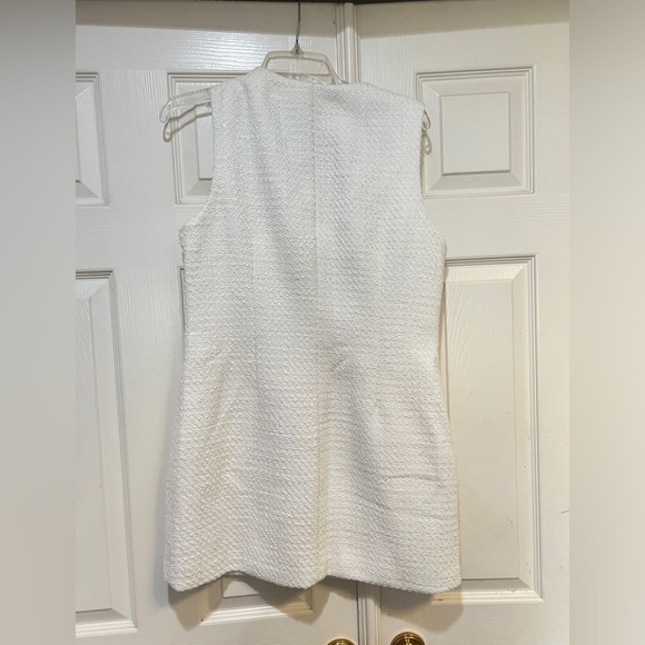 Abercrombie & Fitch The Mara Tweed Vest Mini Dress Ivory Size Medium  Old Money - Picture 8 of 9